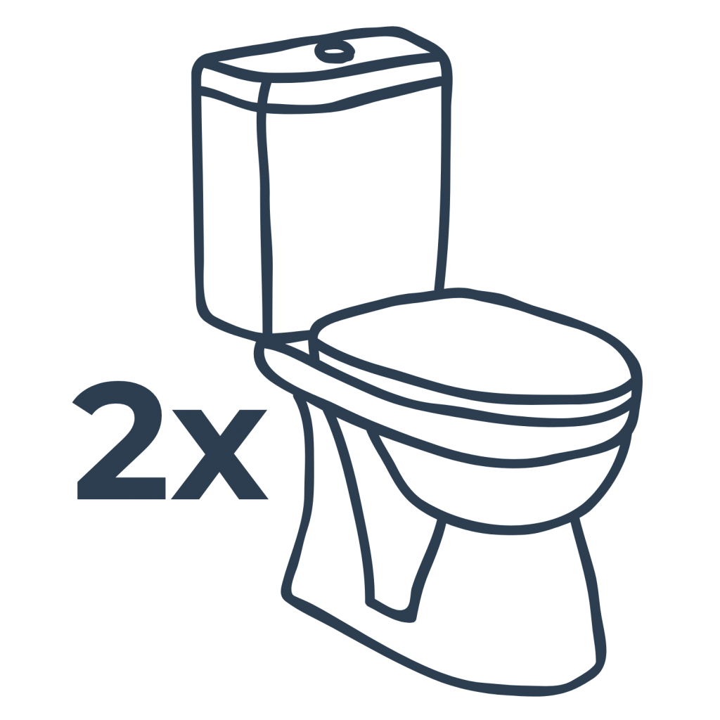 Toilette x2